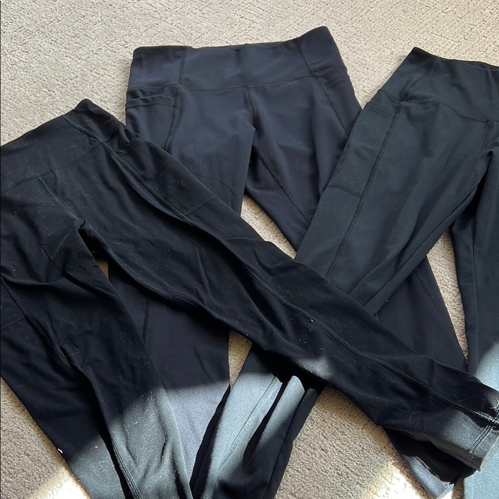 Black Performance Leggings Sleek Stretchy Design